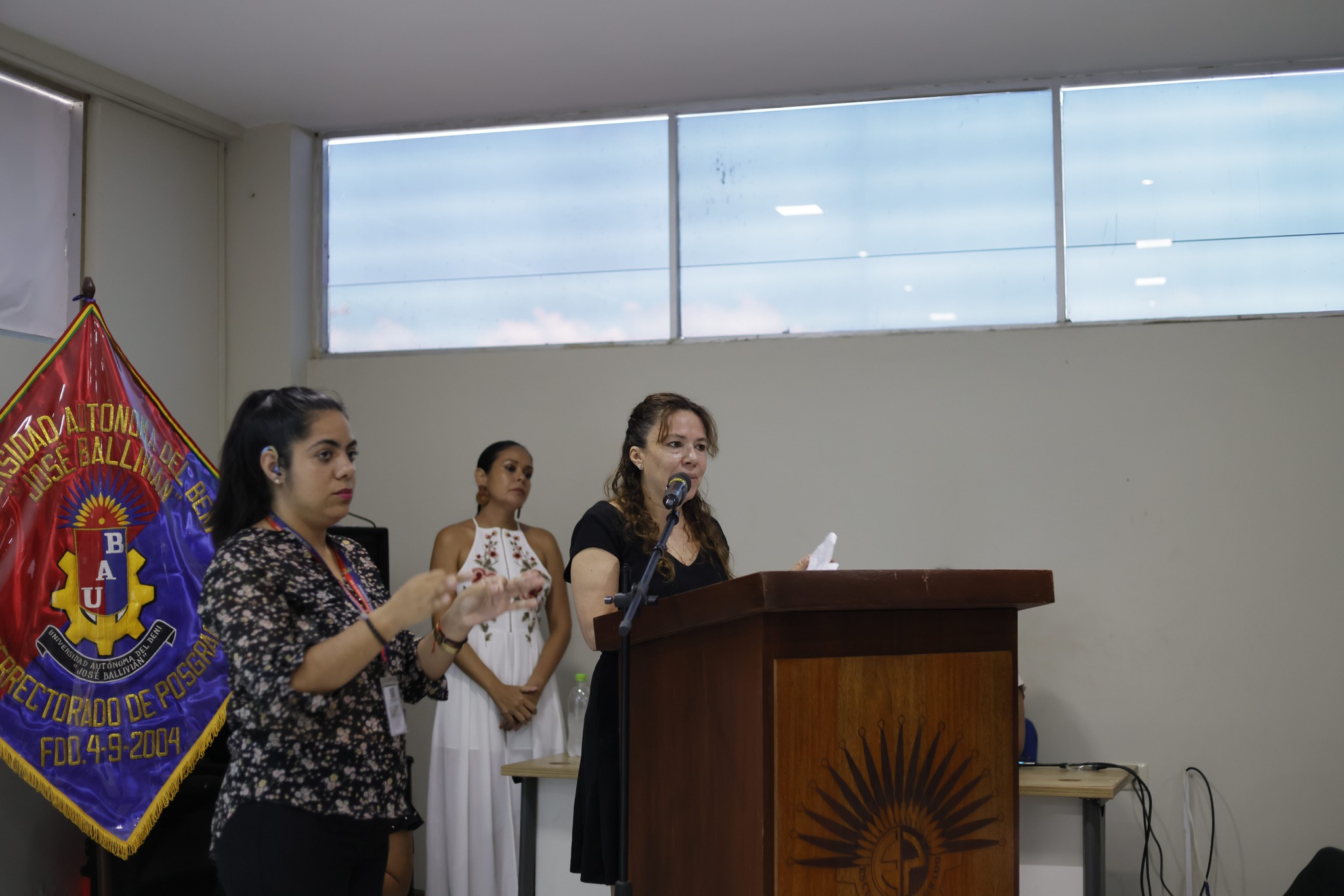 Lilian Painter, Directora del Programa Bolivia de WCS, en la inauguración. Foto: Diego Im.
